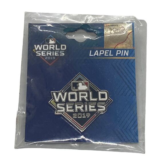 2019 World Series Logo Pin Houston Astros Washington Nationals NL vs AL MLB PSG - Picture 1 of 12